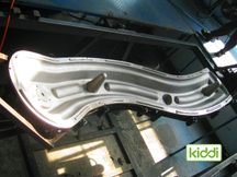 قالب دوراني من الألومنيوم لشريحة الموز البلاستيكية لمعدات الملعب